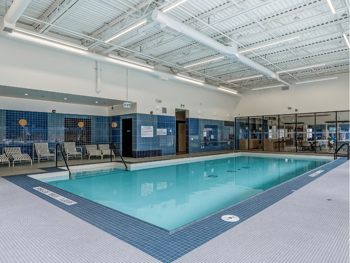Indoor pool at The Pavilion.